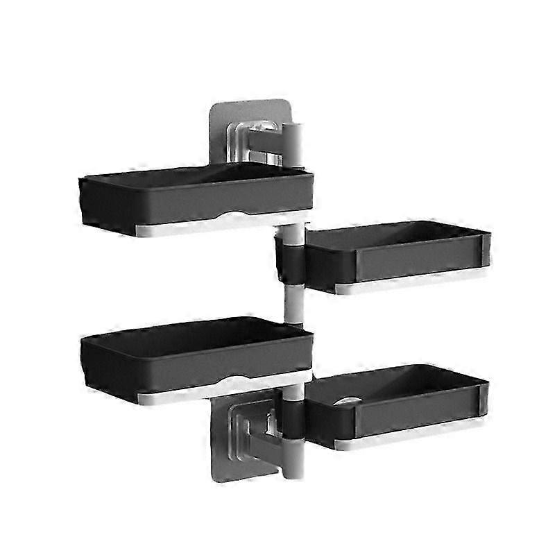 Adhesive 4-Tier Rotating Shower Caddy