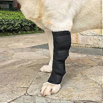 R9 2 st. Skyddsbandage för hundhassel 1 par Handledsbandage för hund Knäbandage för hund Ledbandage Stödbandage Skyddsutrustning för husdjur Knäskydd för