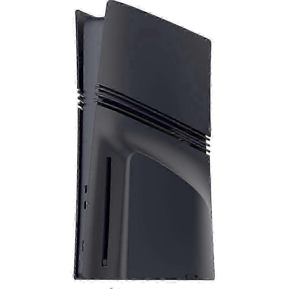Black front panel compatible with PS5 Pro Disc version. Premium plastic gaming accessory AH