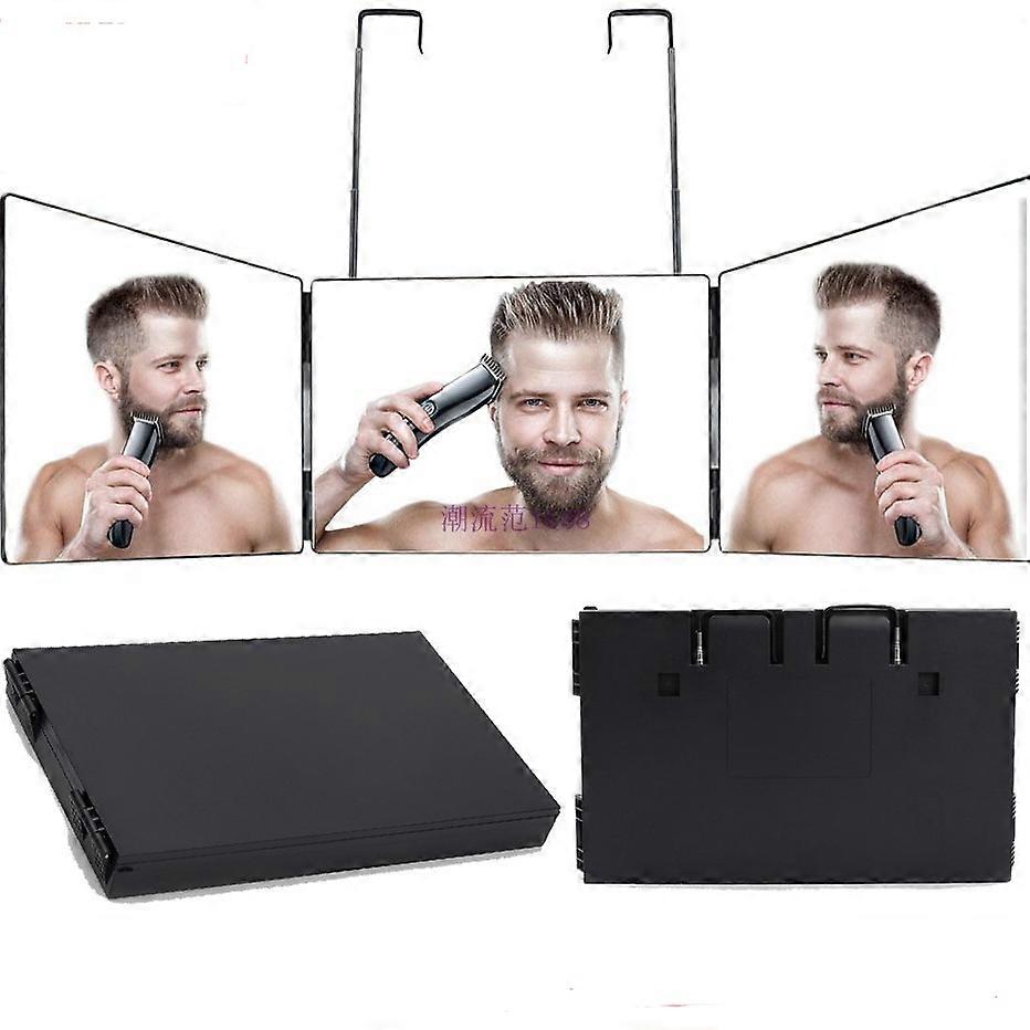 Retractable Hanging Three-sided Folding Vanity Mirror(,) new