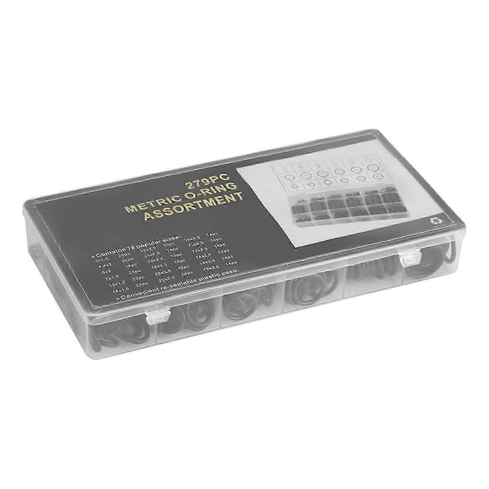279pcs Rubber O-Ring Kit 18 Sizes