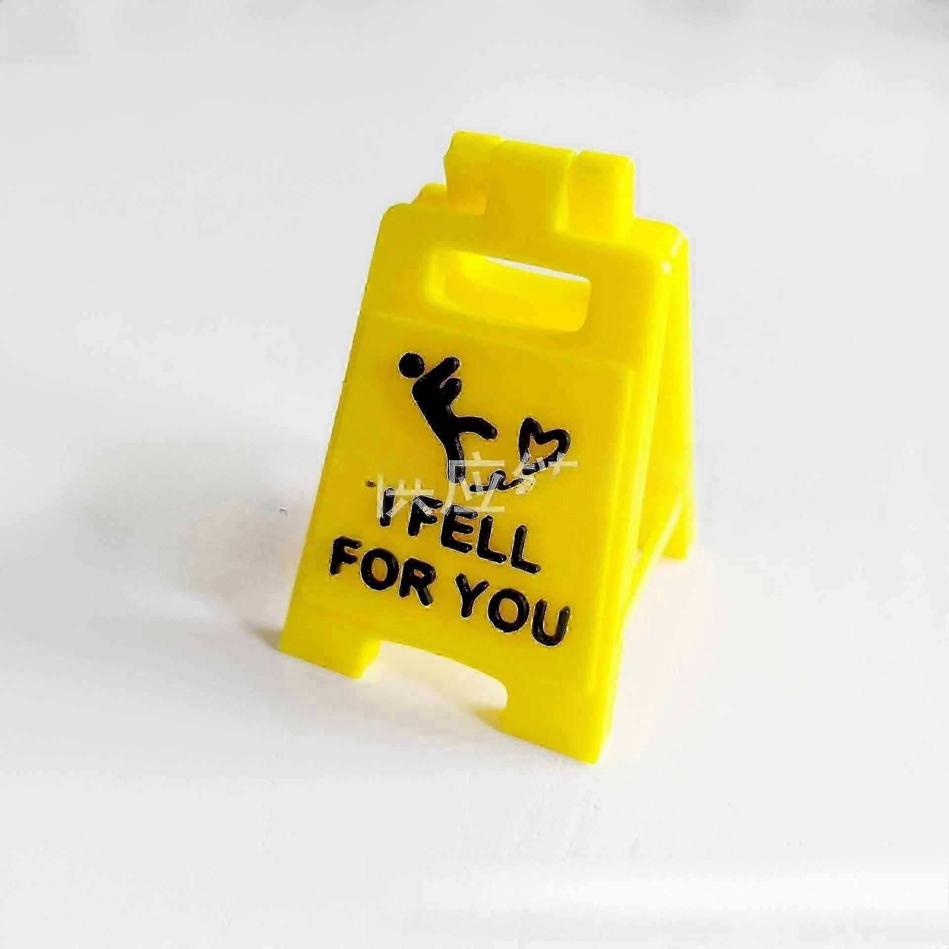 Mini I Fell for You Caution Sign