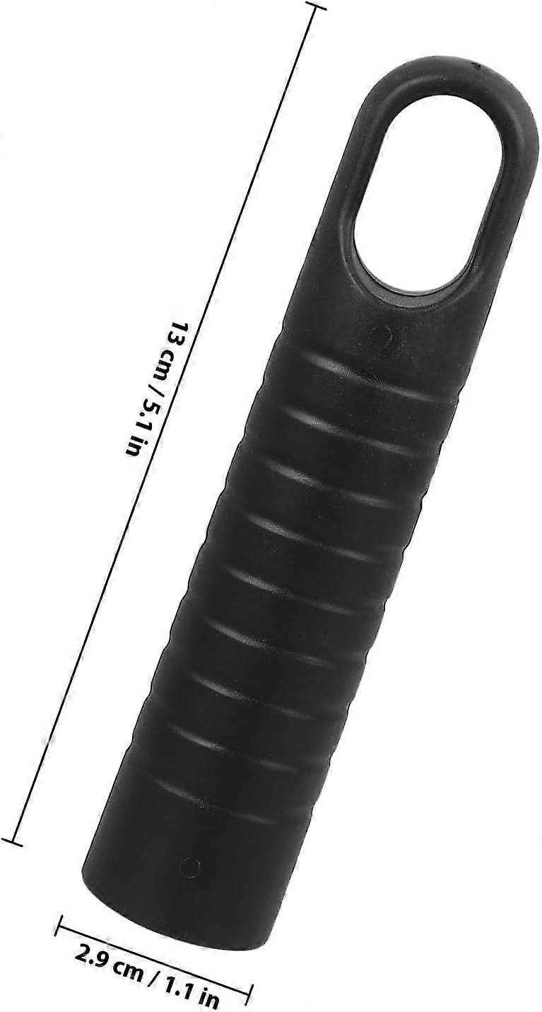 6 Pack Broom Handle Replacement Grip, 25mm PP Black End Caps