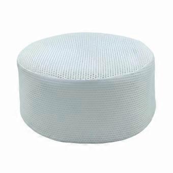 Breathable Mesh Muslim Cap, Lightweight Prayer Hat, Flat Top, Restaurant