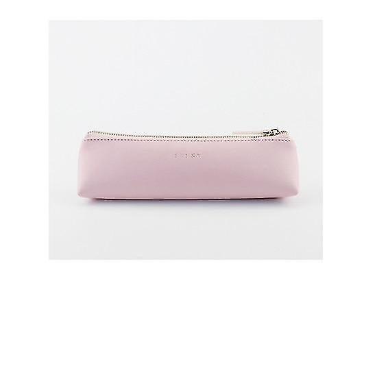 Pu Leather Pen Pencil Bag Triangular Shape Case Storage Pouch