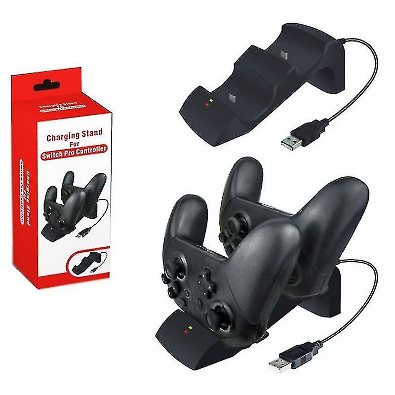 Dual Usb Charging Stand Station Cradle For Switch Pro