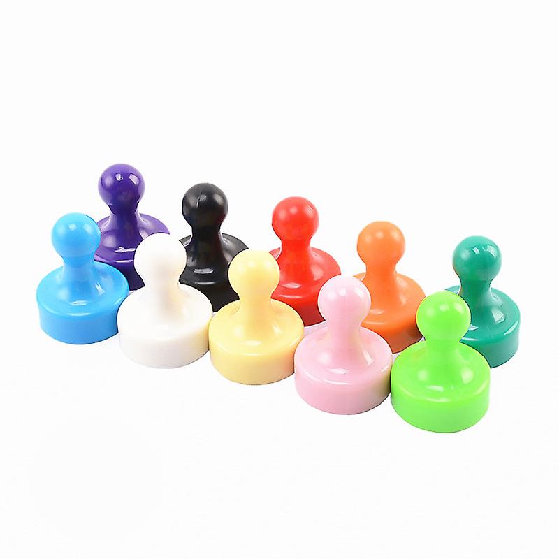 INF Magnetiska tryckstift 10 färger 10-pack