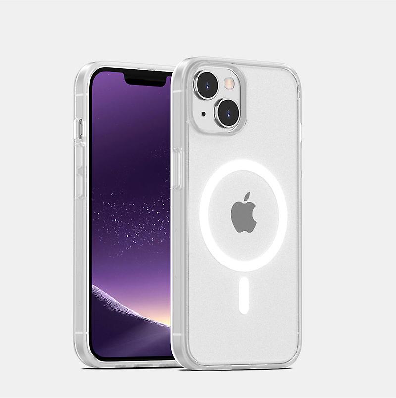 Apple 14 Magnetic Suction Phone Case Skin Sensation 13pro Oil Spray Case Suitable For Iphone14pro Max Anti-fall [military Grade Drop Tested]frosted Bl