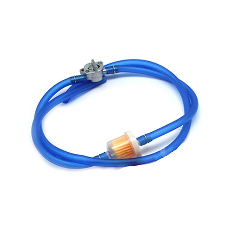 Universal Inline Gas Petrol Fuel Valve Switch With Oil Filter And Clips For Dirt Bike, Atv, Utv, Scooter, Motorcycle