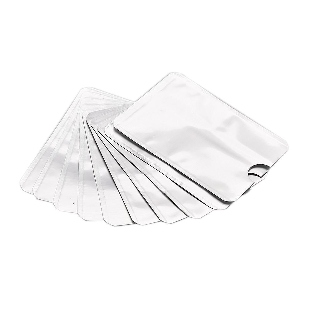 10pcs Rfid Secure Protector Blocking Id Credit Card Sleeves Holder Case Skin