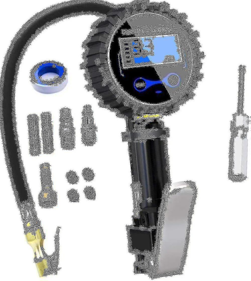 Digital Tire Gauge 250 Psi, Highly Accurate Digital Tire Pressure Gauge With Inflation Gun
