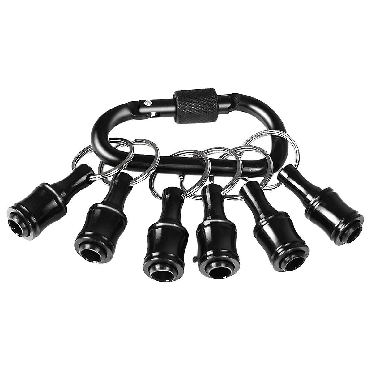 Bit Holder 1/4 Inch Hex Screwdriver Bits Holder Extension Bar Keychain Screw Adapter Drill Drill Bi