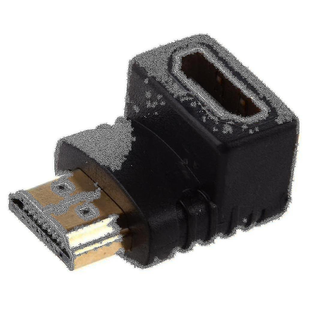 Adapter 90 Degree Right Angle L - Type (bottom)black