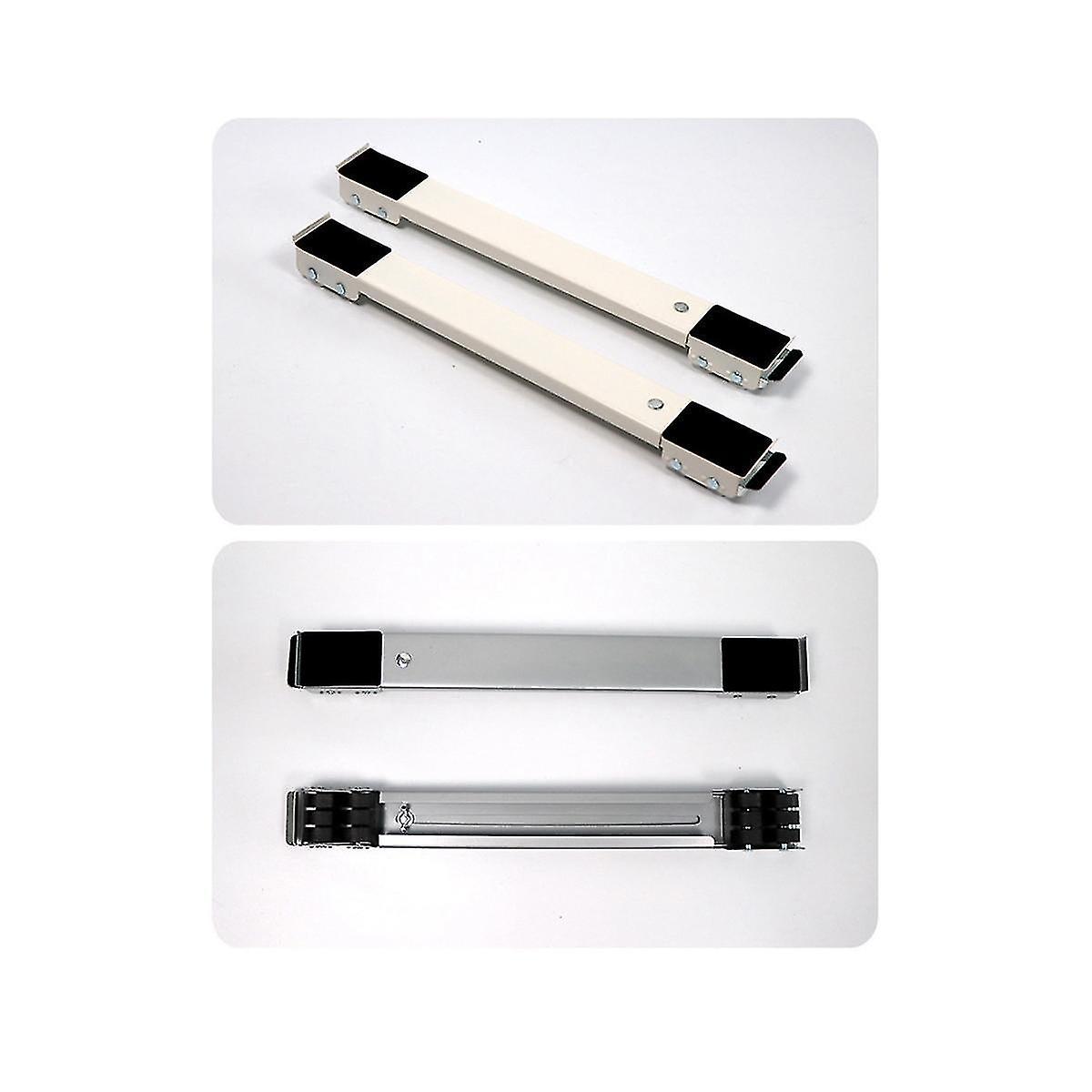 Tvättmaskin Bas Stativ Vagn Fötter Rörlig Justerbar Teleskopisk Kylskåp Stativhjul för torktumlare