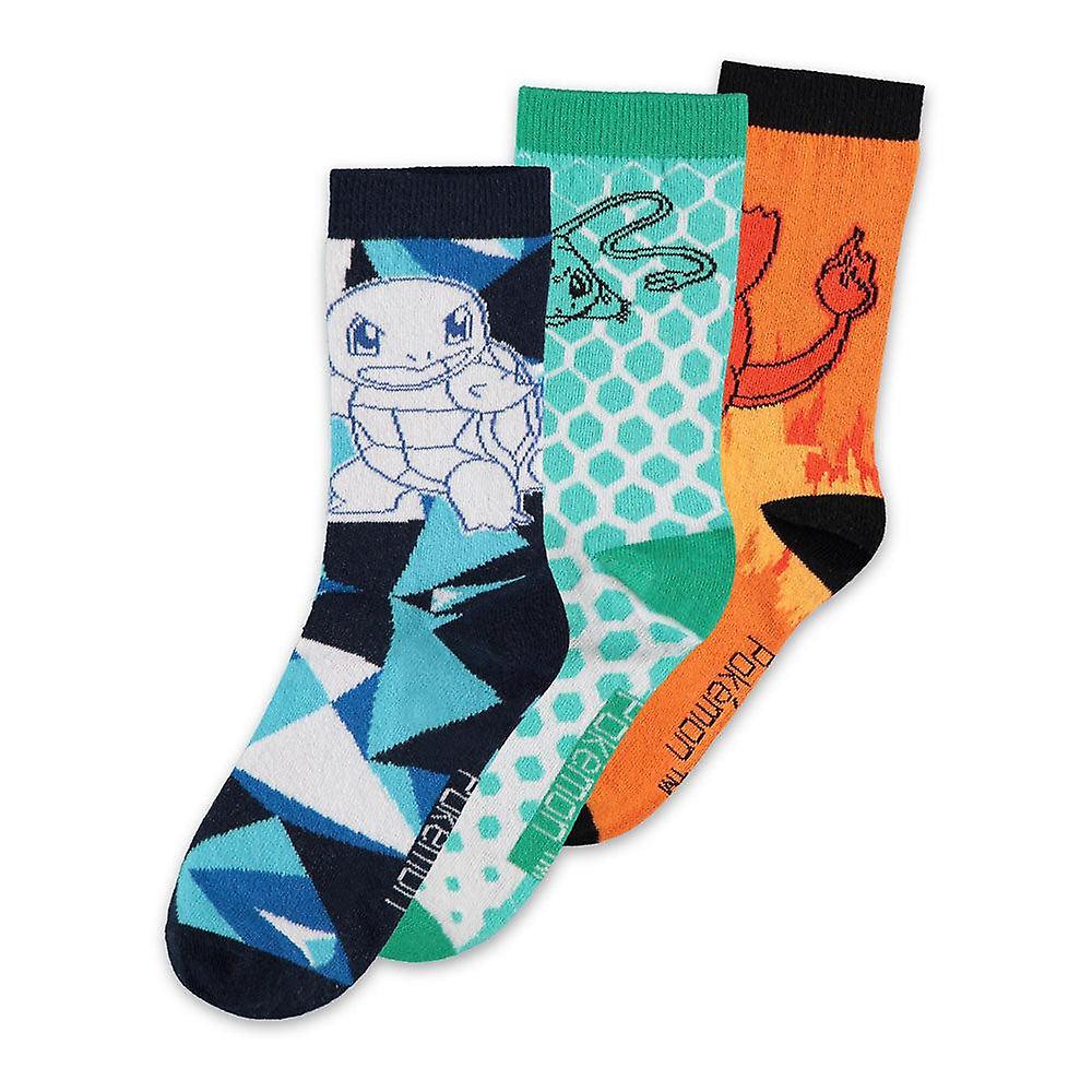POKEMON Character Set Crew Socks (3 Pack)