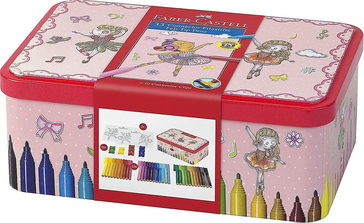 Faber-castell 33 Connector Felt Tip Pen In Ballerina Box