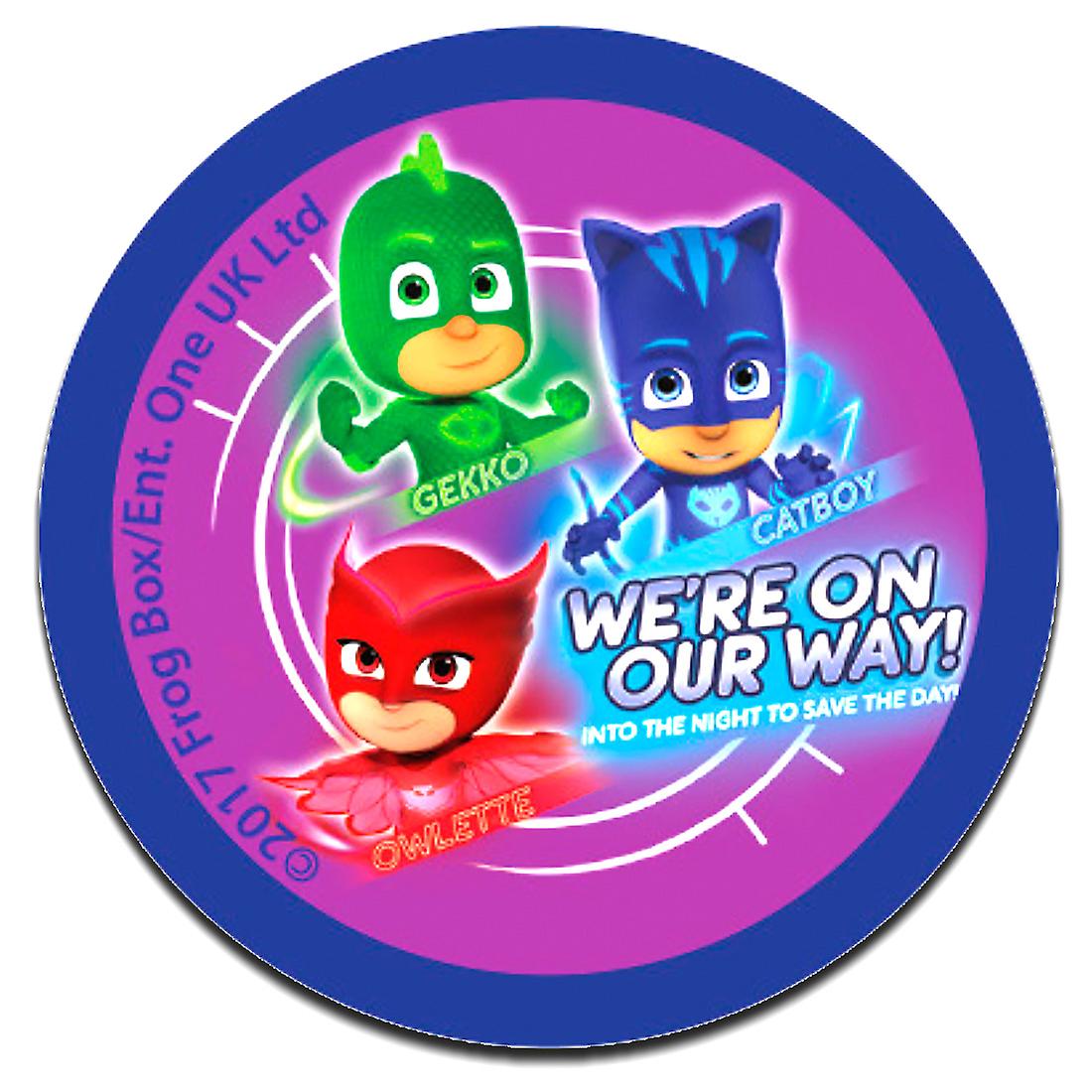 Patch - PJ MASKS Pyjama Heroes WE ́RE ON OUR WAY 2 Disney - pink - 6,2 x 6,2 cm - Iron-on patches