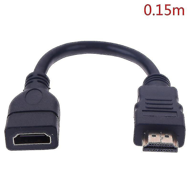 1 قطعة 15 سم / 30 سم HDMI ذكر إلى أنثى كابل تمديد HDMI حامي موسع الحبل
