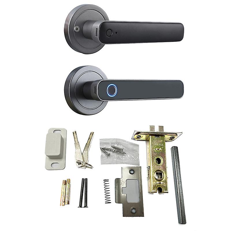 Fingerprint Door Lock 2 Unlocked Ways Key Unlocking