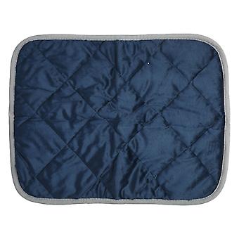 Pet Warm Pad Cat Heat Mat Hond Slaapmat Kussen Skidproof voor Home Winter Donkerblauw met Grijs Trimmen XL