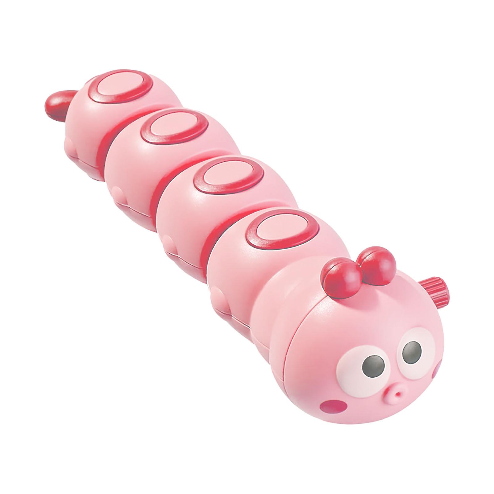 Baby Clockwork Crawling Toy Pink Cute Cartoon Animal Swing Wind Up Educational Toy for Parent Child Interaction Development