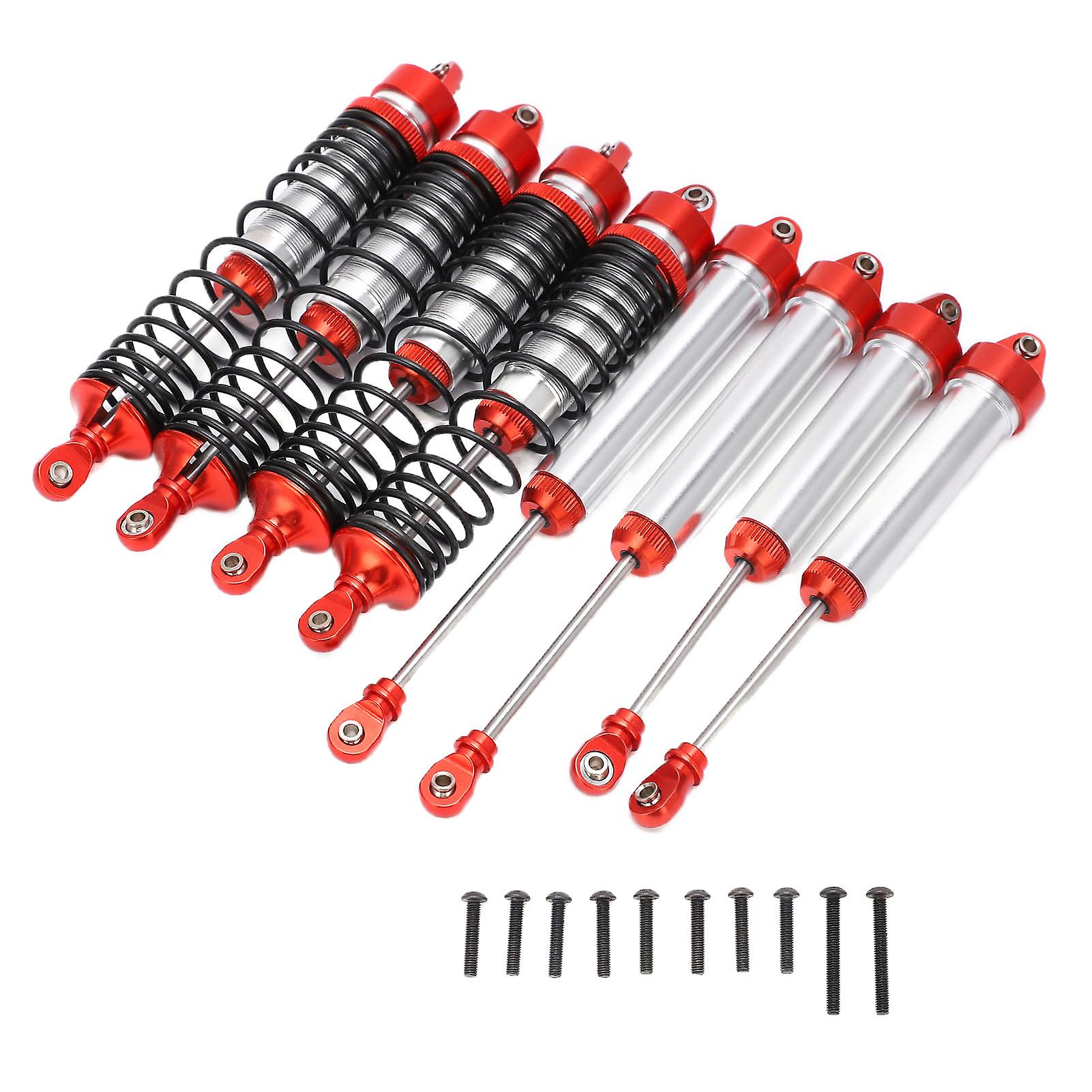 RC Shock Absorber Set Front and Rear Aluminum Alloy Shock Absorber Damper for TRAXXAS UDRRed