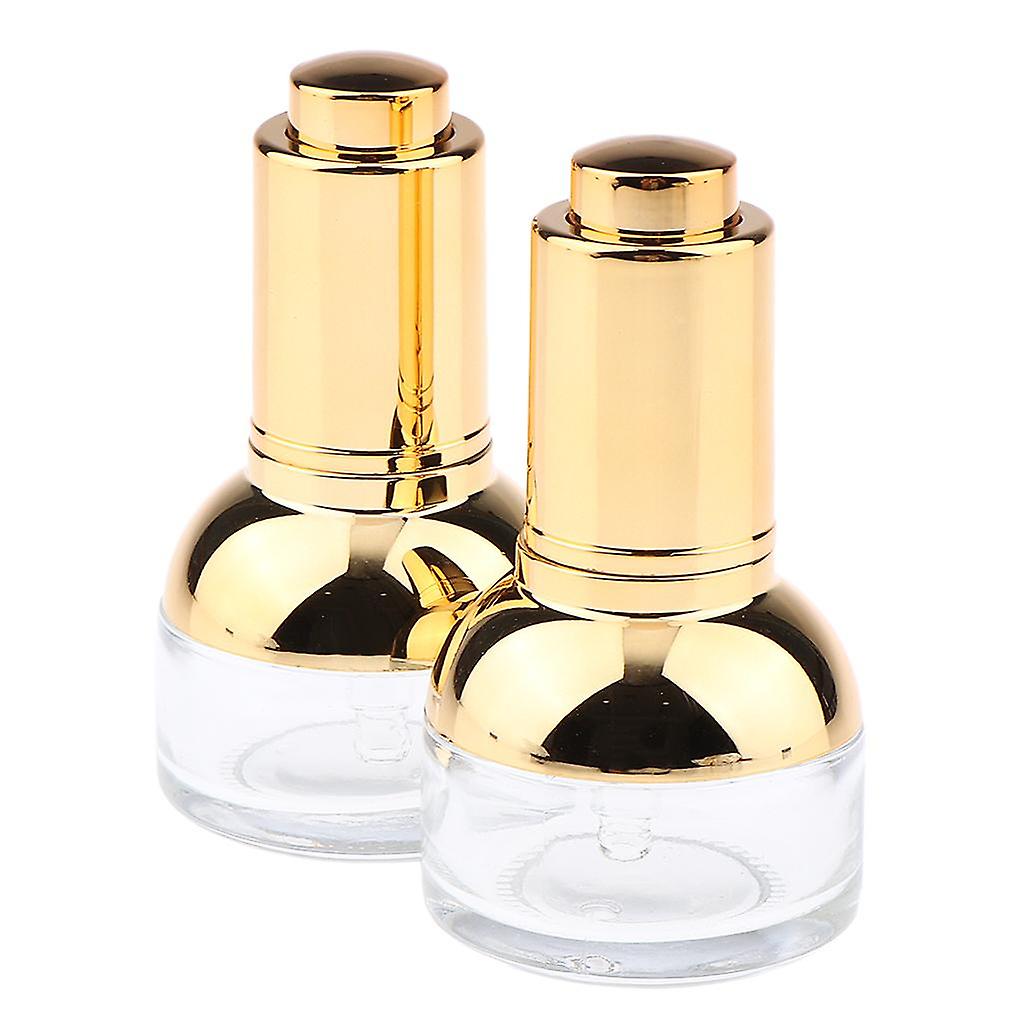 2x Empty Dropper Bottles Essential Oils Dispenser Perfume Pipette Vial 20ml