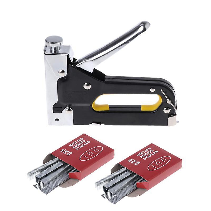 3 in 1 Manual Stapler Nail Stapling Machine with Nails for Woodworking Heavy Duty New