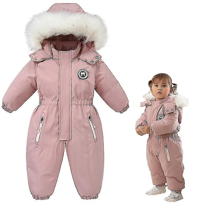 Børn i ét stykke Flyverdragter Overalls Skidragter Vinter Vandtætte frakker Jakker Jumpsuits