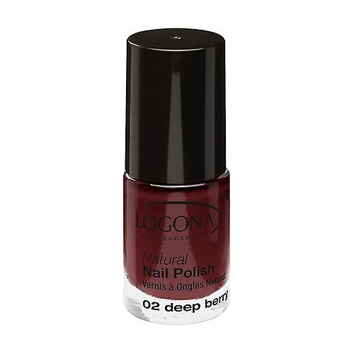 Natural nail polish n ° 02 deep berry 4 ml