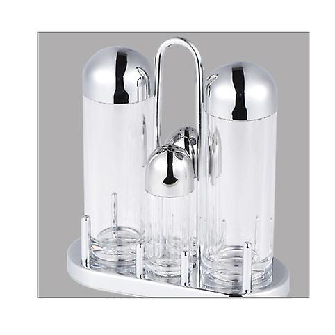 4 PCS Acrylic Salt Pepper Shakers Condiment Set
