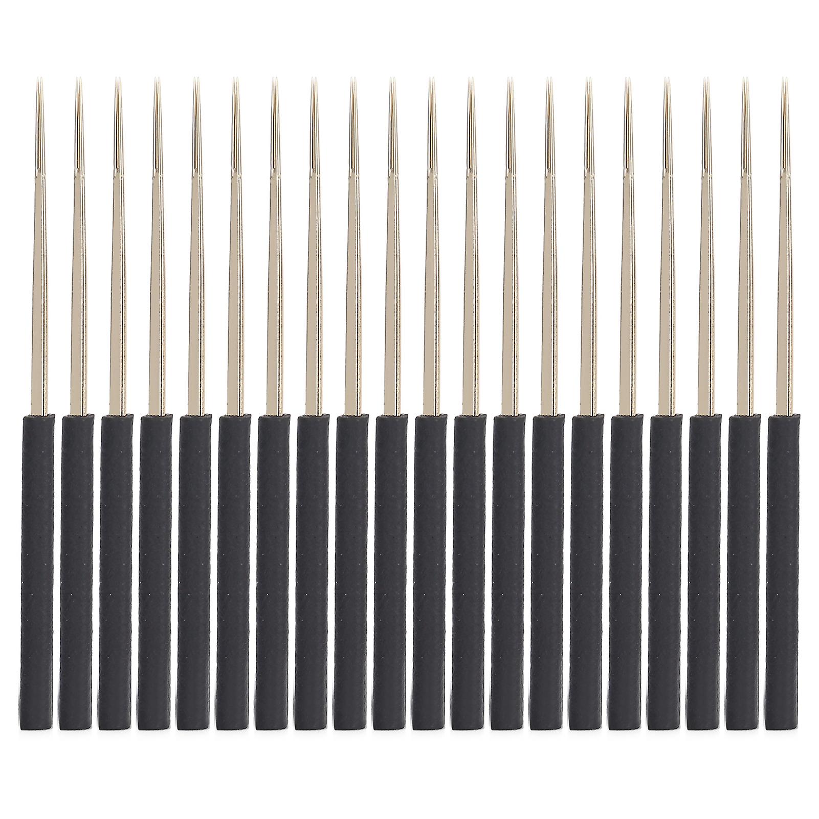 Lot de 20 aiguilles de tatouage rondes, paquet indépendant, lames de tatouage manuelles pour sourcils 3RL
