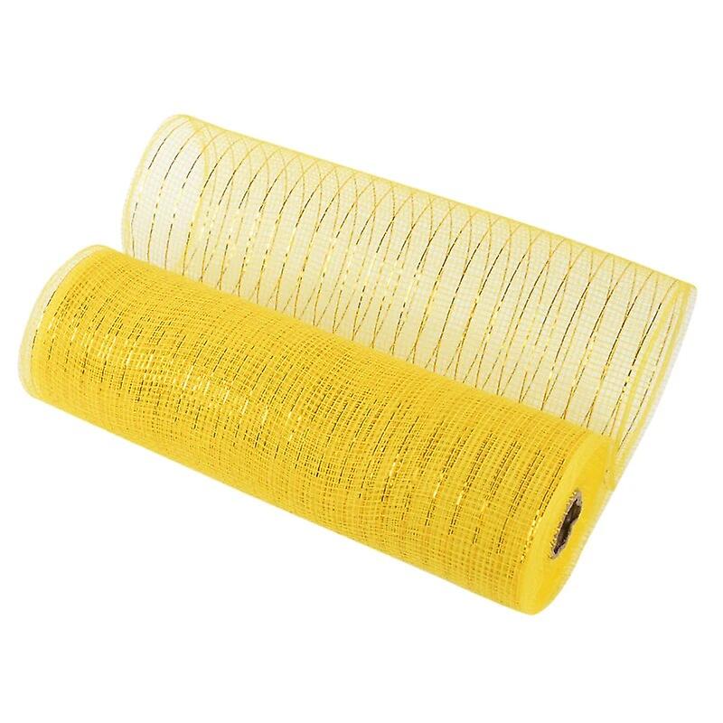10Yards Easter Colorful Mesh Ribbon DIY Wreath Making Craft Bows Metallic Glitter Roll 2024 Spring Easter Party Home Decorations