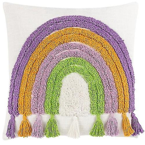Heya Home Tassel Rainbow Cushion Cover