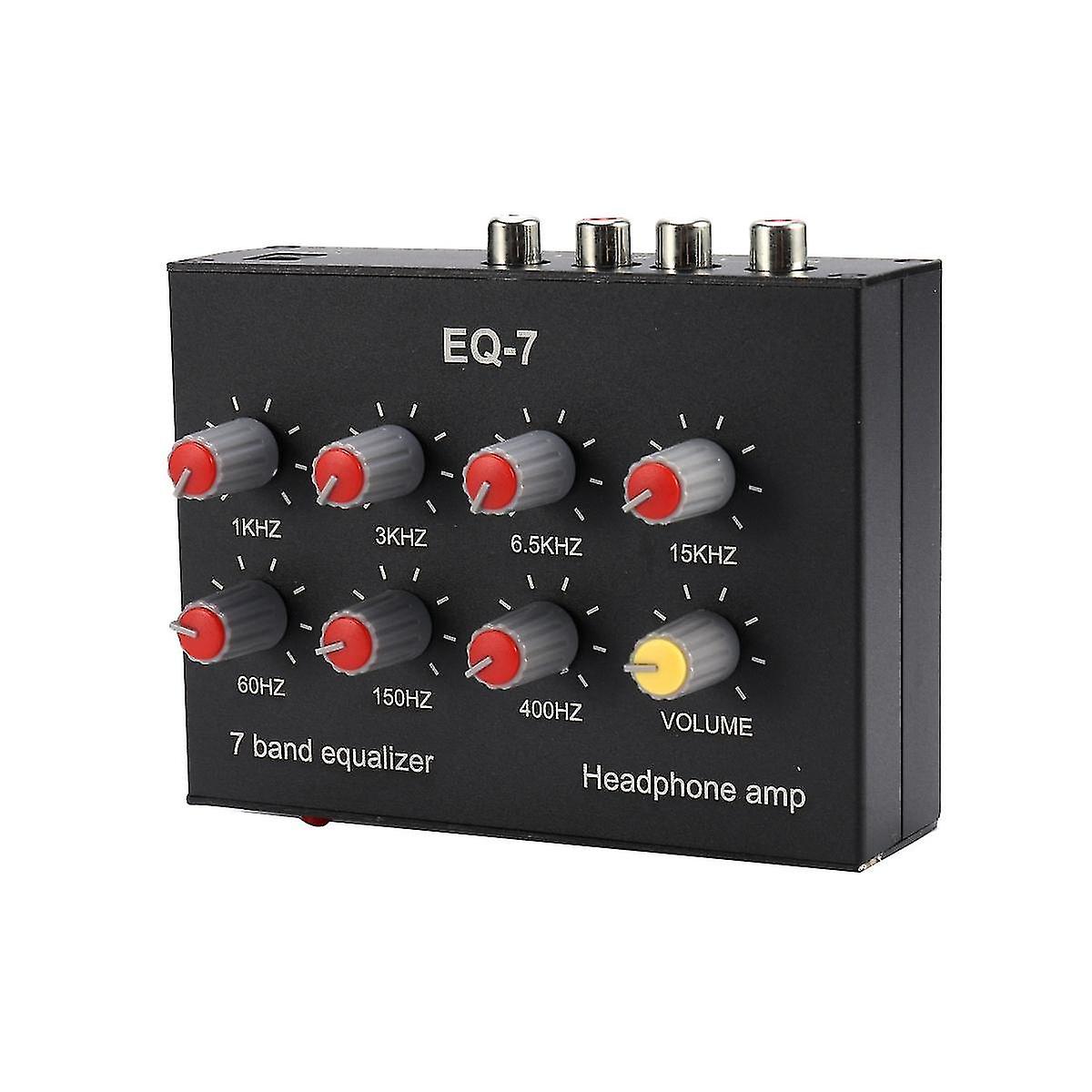 EQ-7 Car Audio Headset Verstärker 7-Band EQ Equalizer 2 Kanal Digital Sound Equalizer