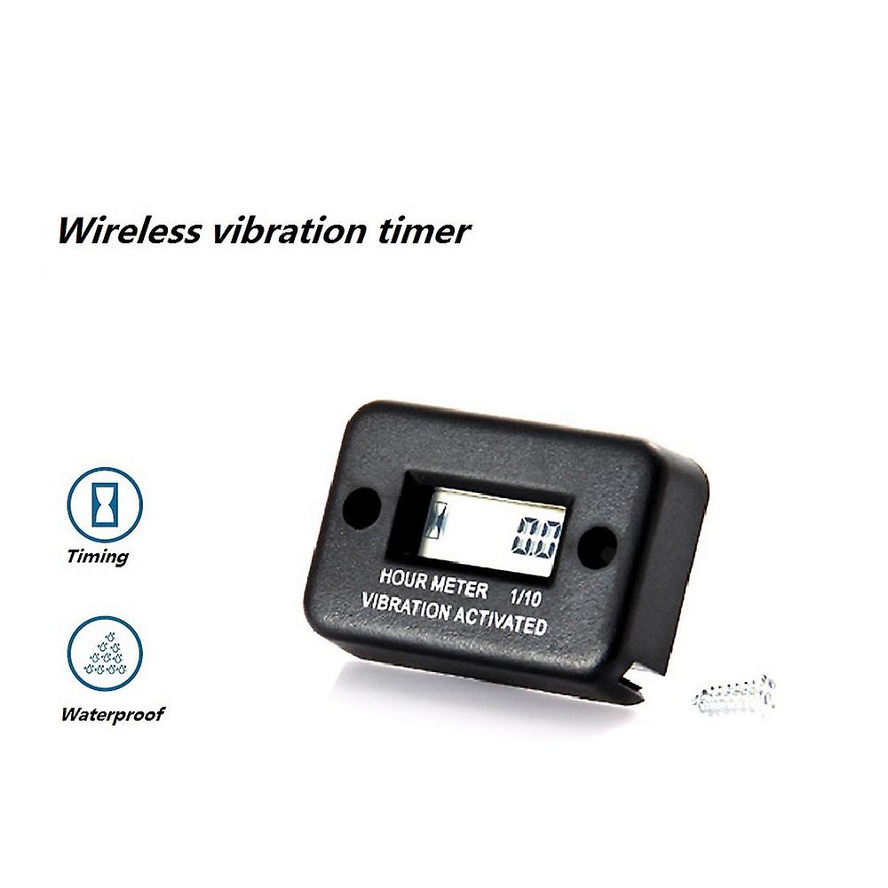 Wireless Vibration Hour Meter Waterproof Engine Hour Meter LCD Digital Easy Install Personal Car Components~29840