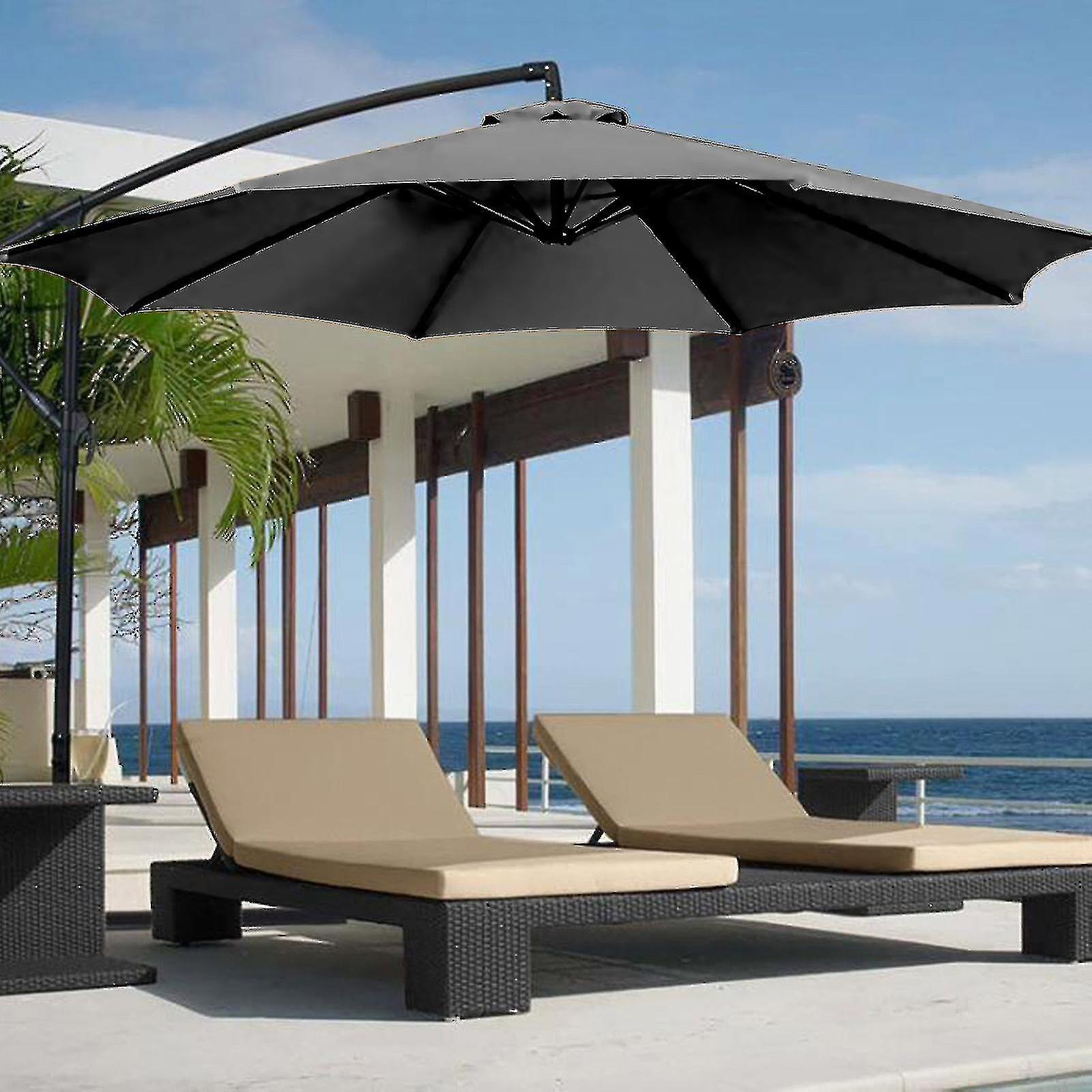 50% Off,2m Parasol Patio Umbrellas Shades Awnings Fade-proof Protective Outdoor Canopy