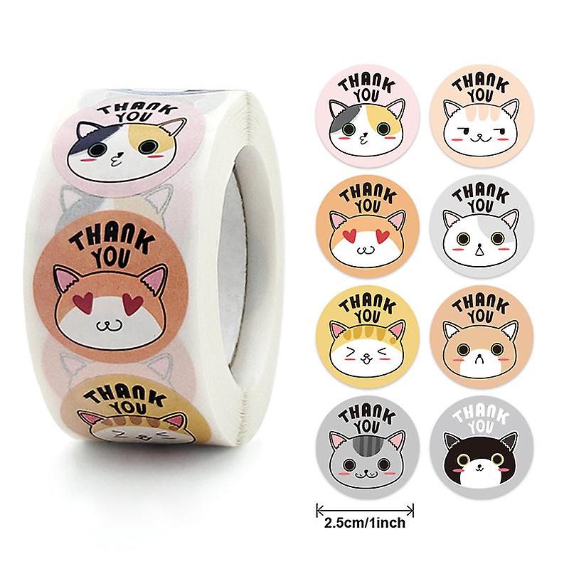 2X500pcs Christmas Xmas Monkey Pig Elephant Sticker Children's Toy Student Stationery Adhesive Self-adhesive Labels