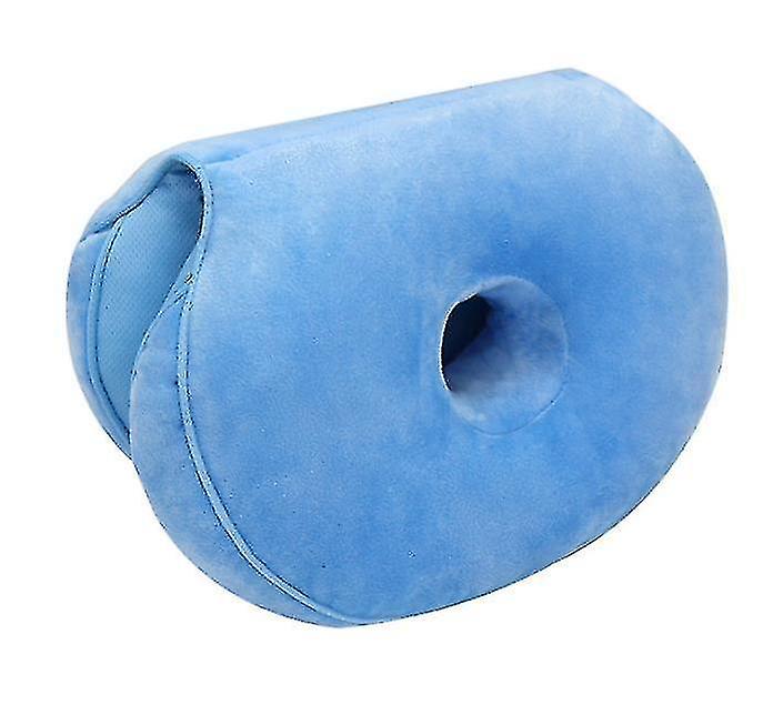 Multifunctional Double-folding Comfort Seat Cushion,memory Foam Buttocks Cushion(sky Blue)