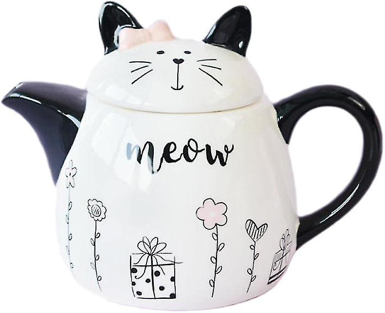 Cute Cat Ceramic Teapot