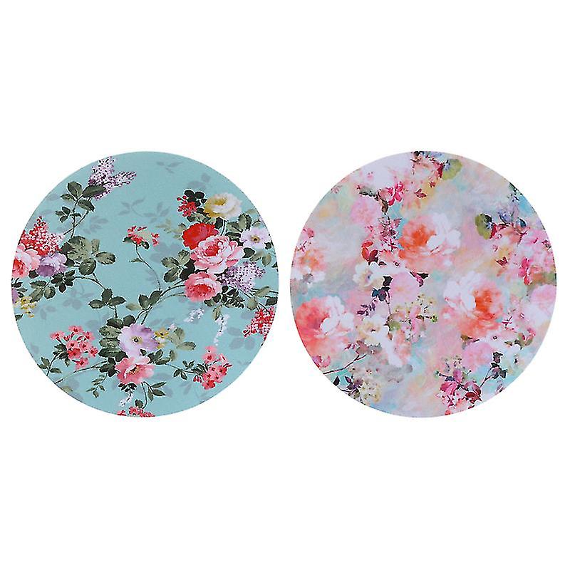 2pcs Rose Round Mouse Pad