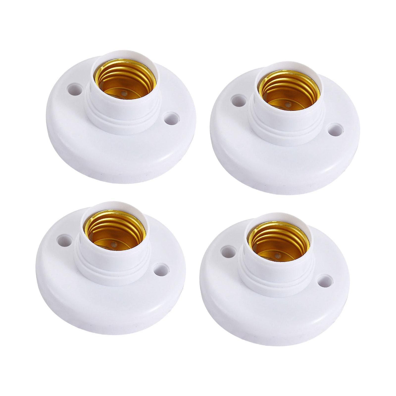 4Pcs Light Bulb Holder Bases Wall Ceilings Mounting Kitchen E27 Lamp Sockets