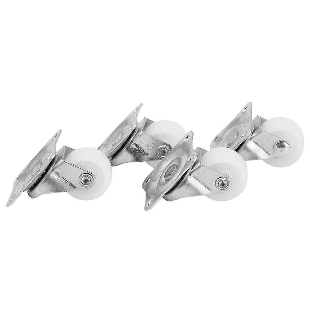 4-Pack 1 Inch Nylon Swivel Casters – 20kg Capacity Wheels For DIY Carts, Furniture, Tool Boxes