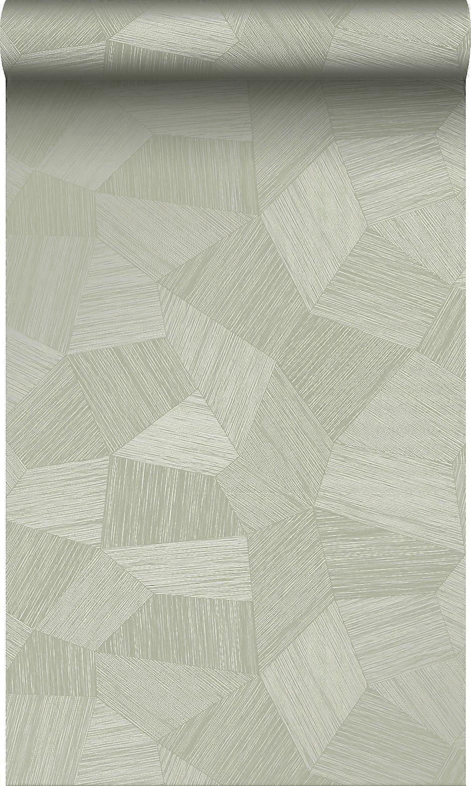 Origin Tapety ścienne graficzne 3D jasnoszary zielony - 0,53 x 10,05 m - 347984