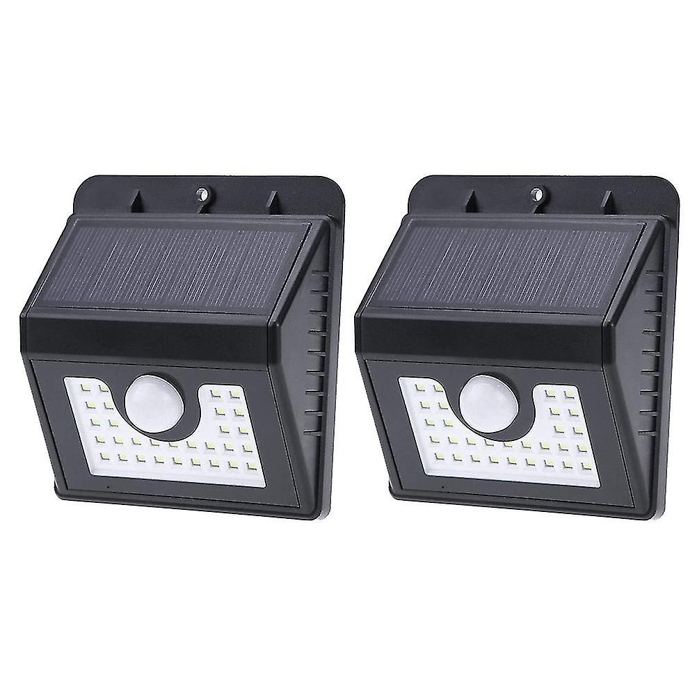 Multicolor 2pcs Solar Led Lights 3 Modes Motion Sensor Led Street Light For Garden Square Dt2968