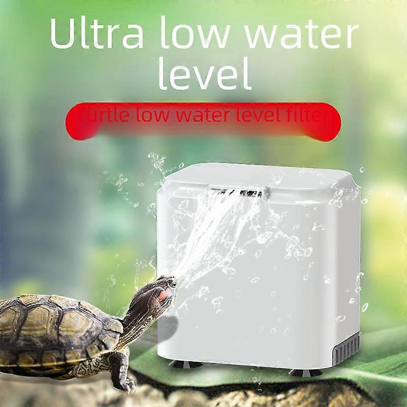 Low Water Level Filter for Sen Tortoise Small Tortoise Tank Mute Three-in-One Shallow Water Waterfall Filter