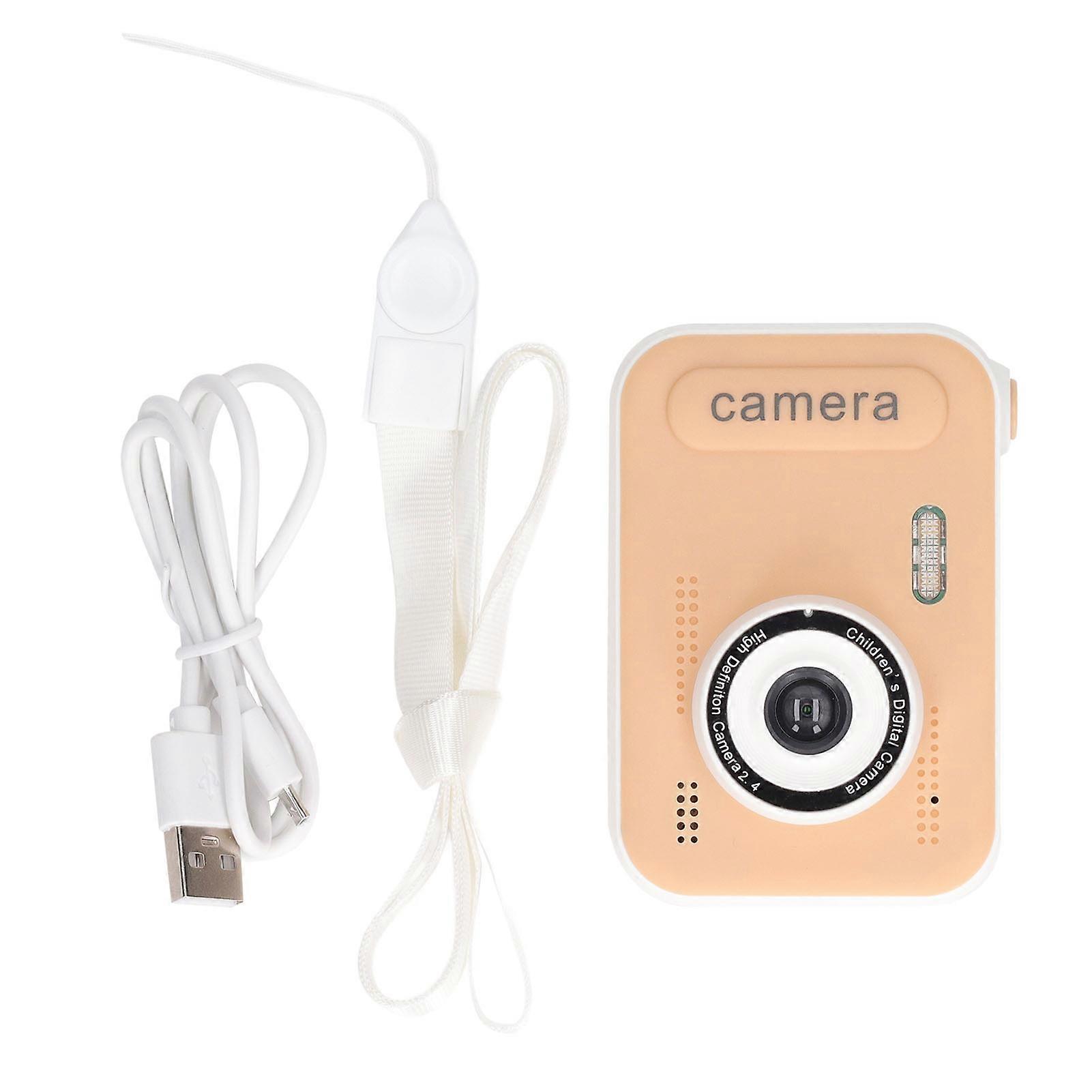 Kids Selfie Camera 20mp 2.4in Screen High Definition Usb Charging Pvc Shell Digital Video Camera With Lanyard