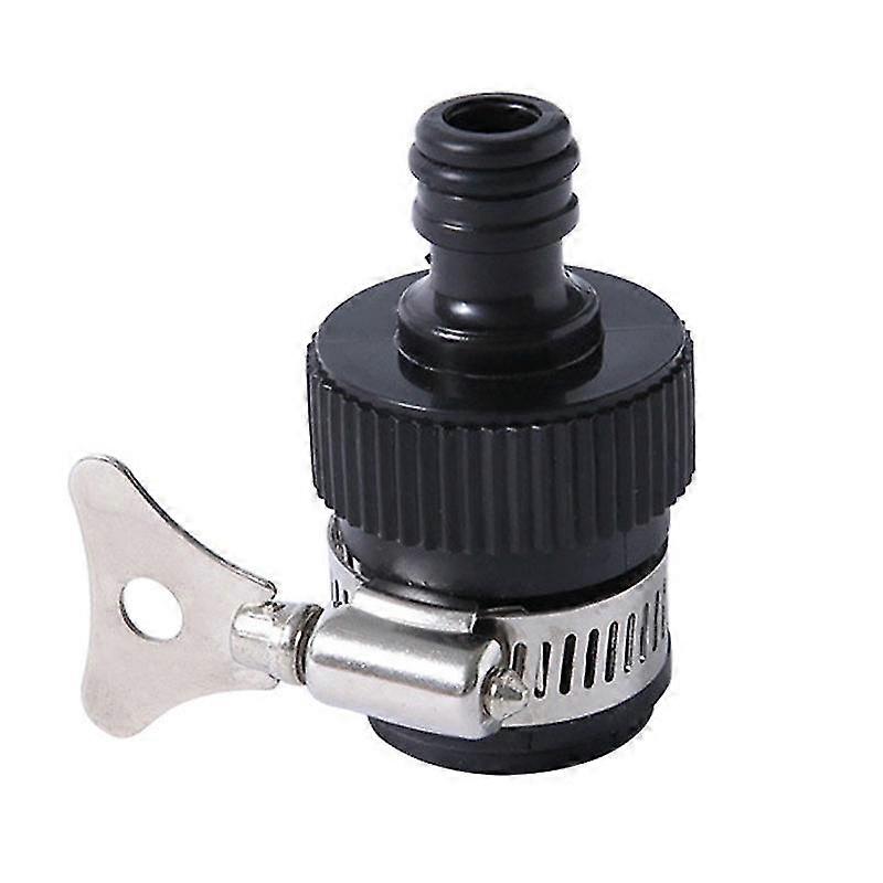 Rubber Faucet Universal Connector With Metal Clamp Handle Tap Water Inlet Hose Adapter-In Stock