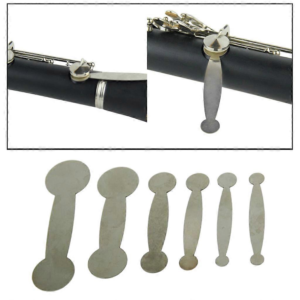 6pcs Clarinet Pads Repair Tools Kits Adjusting Clarinet Tube Button Woodwind Tools For Clarinet Cboe Bassoon