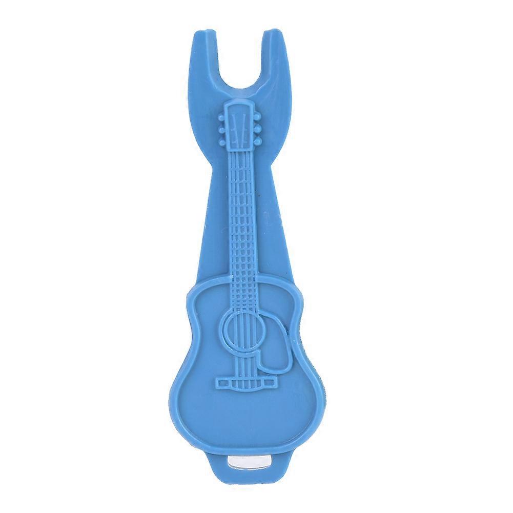 Plastic Acoustic Guitar Chords Bridge Pins Puller String Cone Puller Guitar Change String(blue)